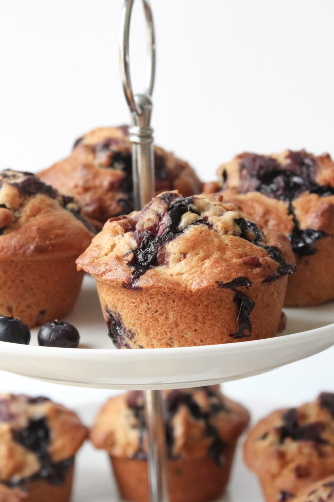 Blueberry Cinnamon Pecan Muffins Baker Jo