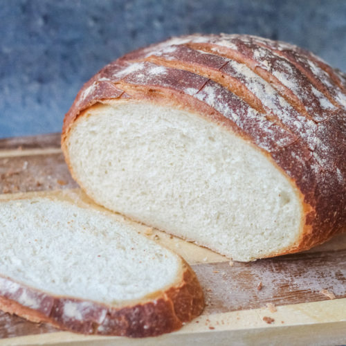 simple white cob loaf