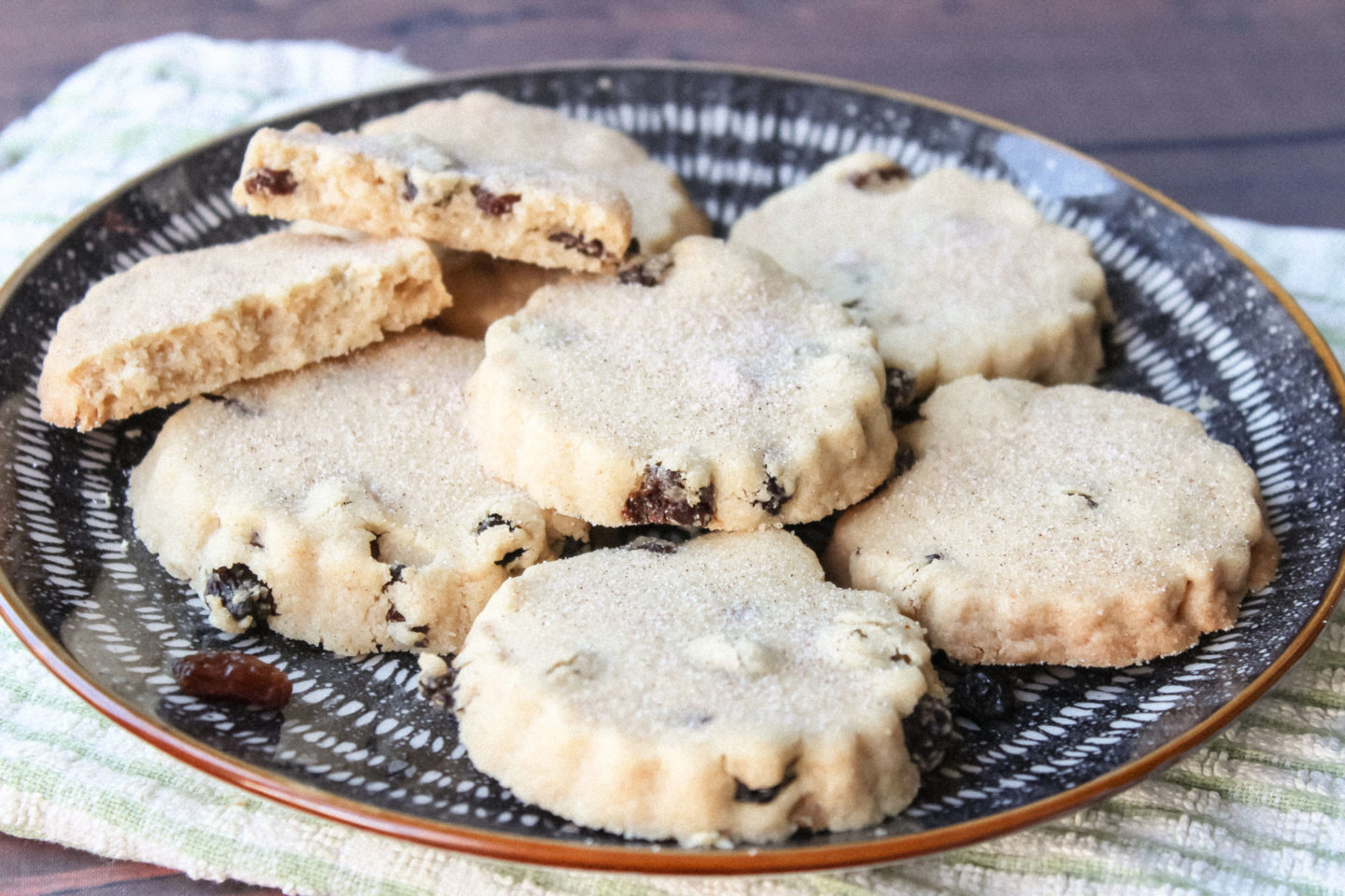 plate of welsh cake shortbread biscuits