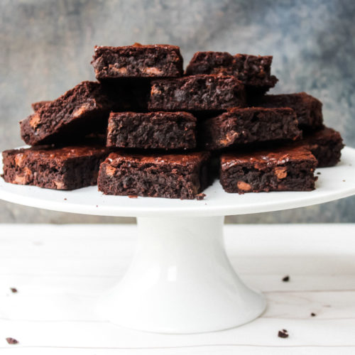 Chewy homemade brownies