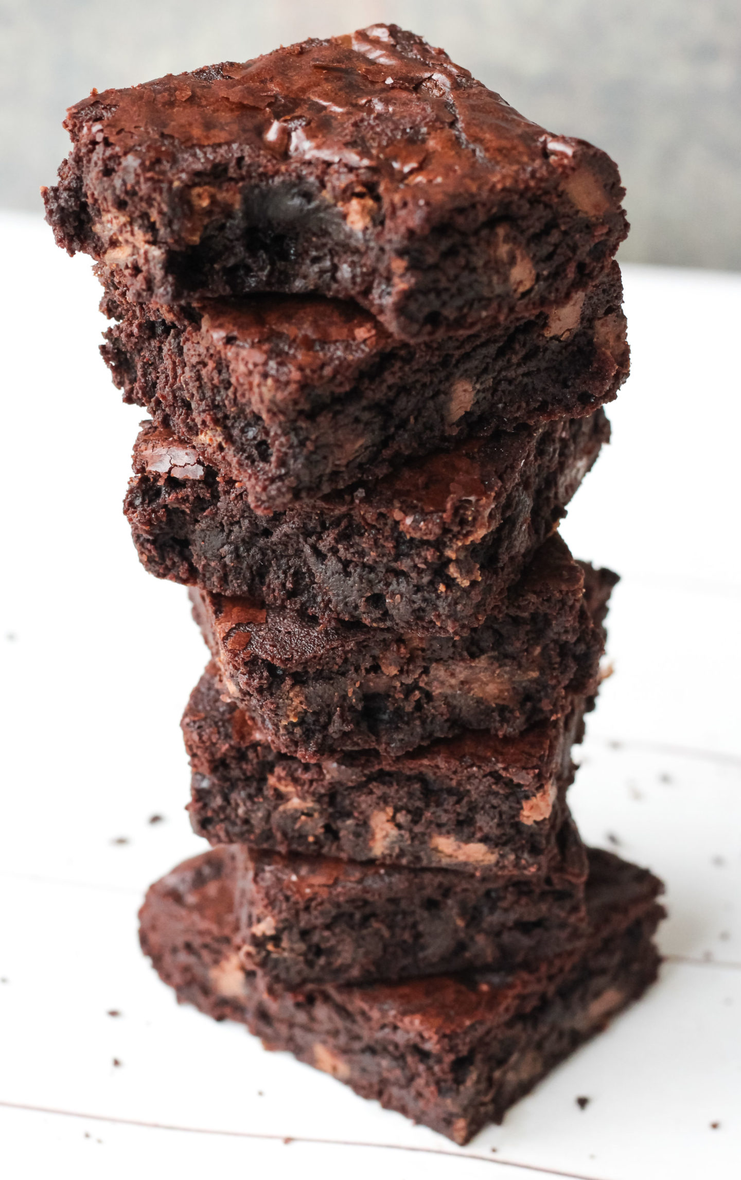 tower of brownies