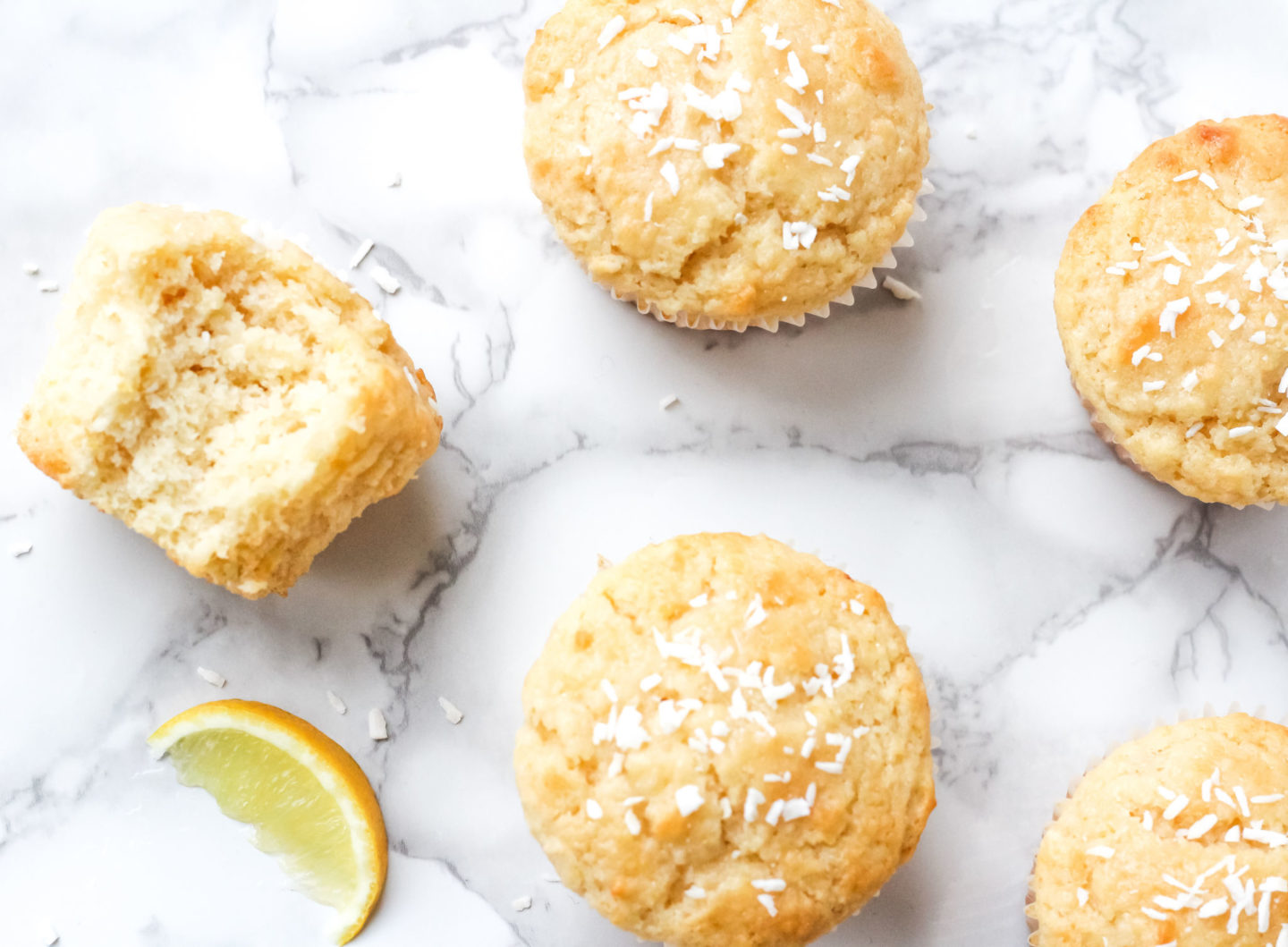 lemon cocnut muffins