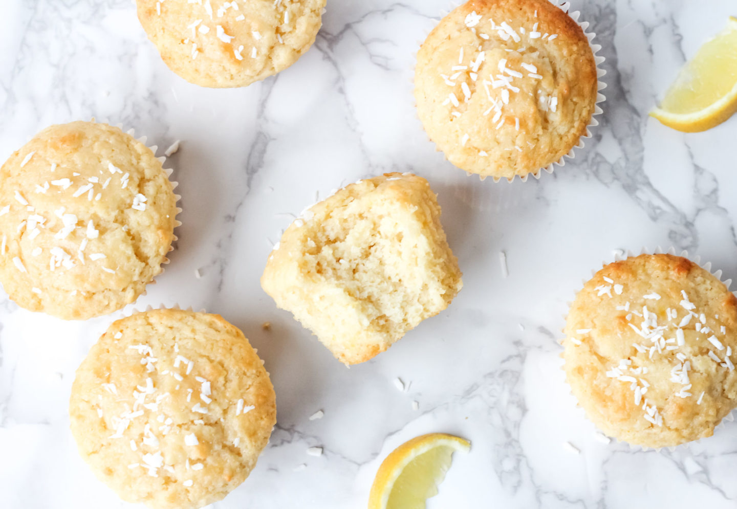 lemon coconut muffins