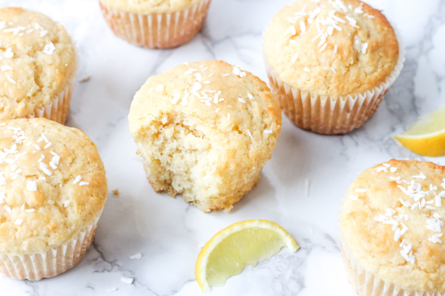 lemon coconut muffins