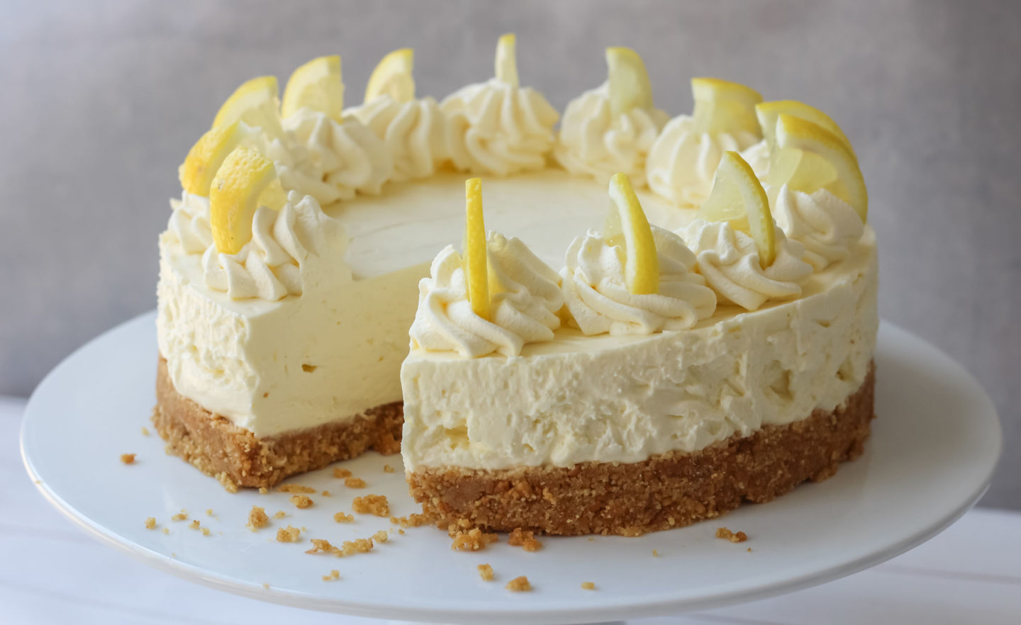 No Bake Lemon Cheesecake Baker Jo S Simple No Bake Cheesecake