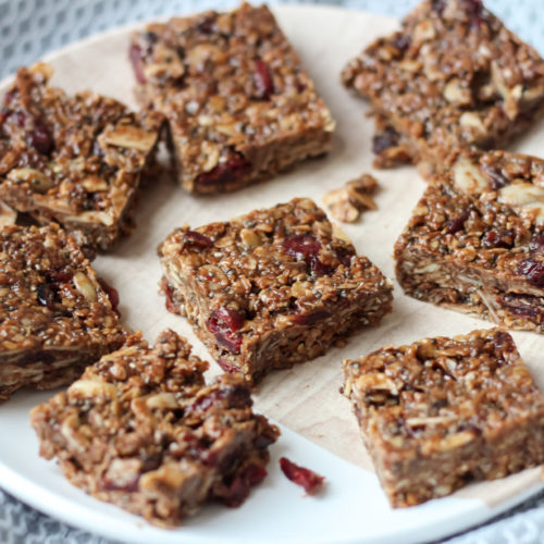 No-Bake Healthy Chewy Snack Bars - Baker Jo Easy, Quick Snack Bars