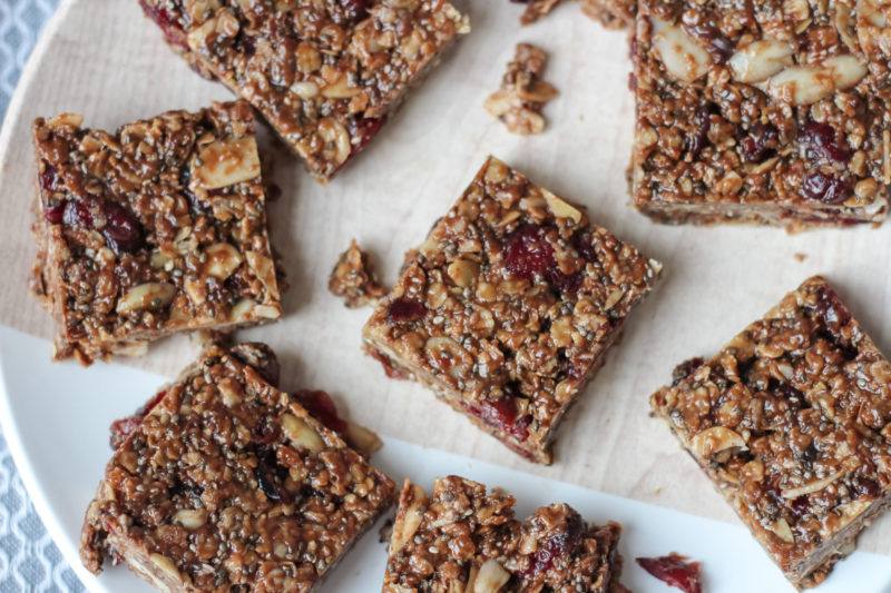 No-Bake Healthy Chewy Snack Bars - Baker Jo Easy, Quick Snack Bars