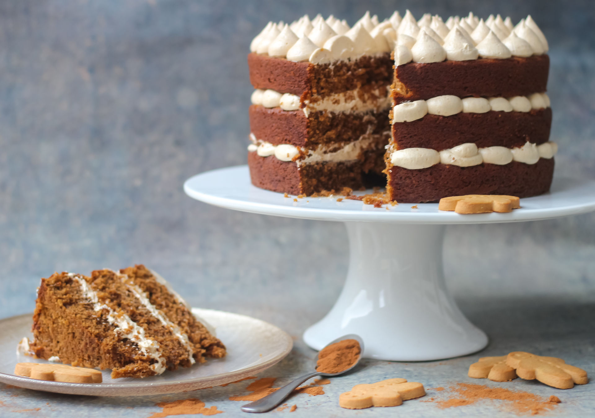 Gingerbread Latte Cake Recipe - Sugar & Sparrow