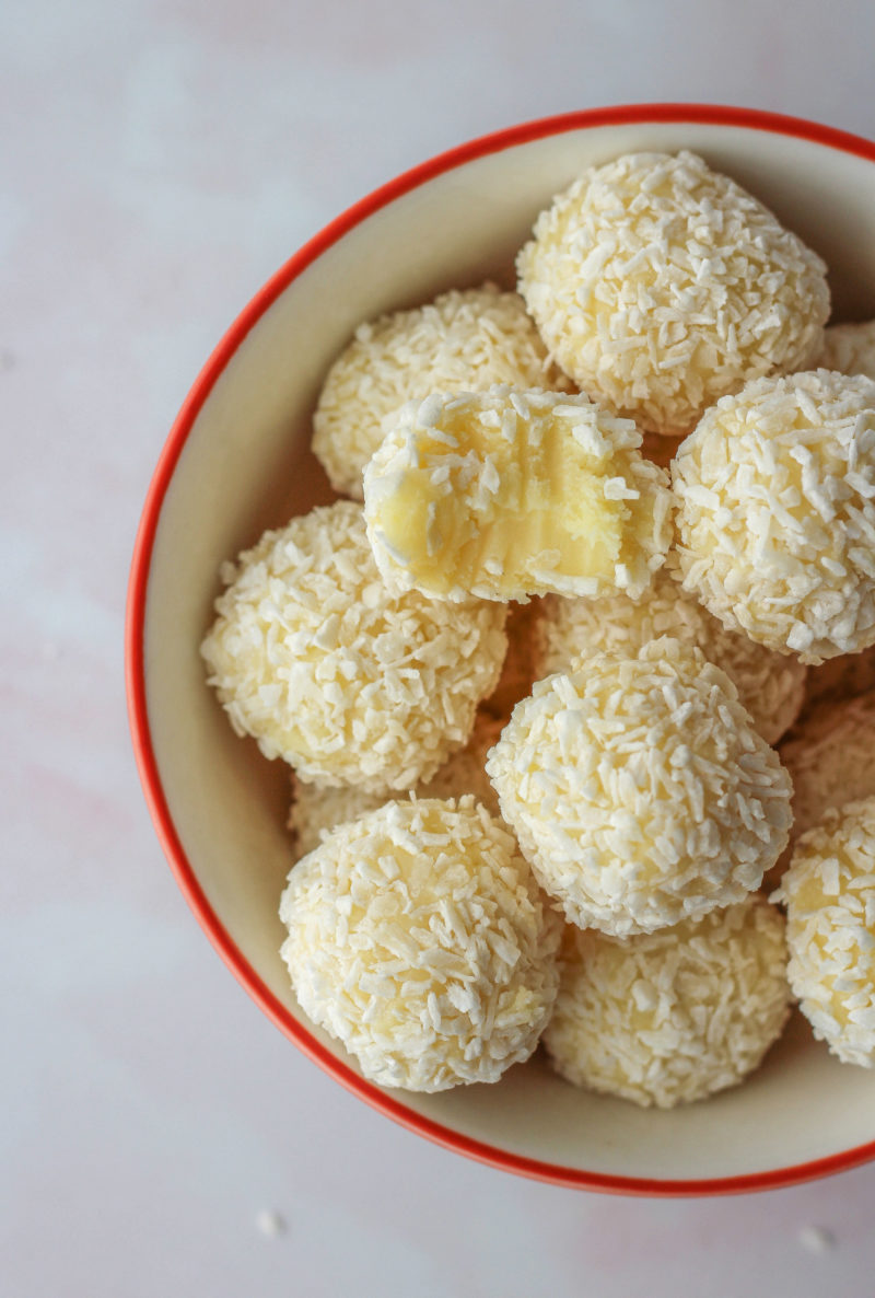 White Chocolate Coconut Truffles - Baker Jo's Quick, Easy Truffle Recipe