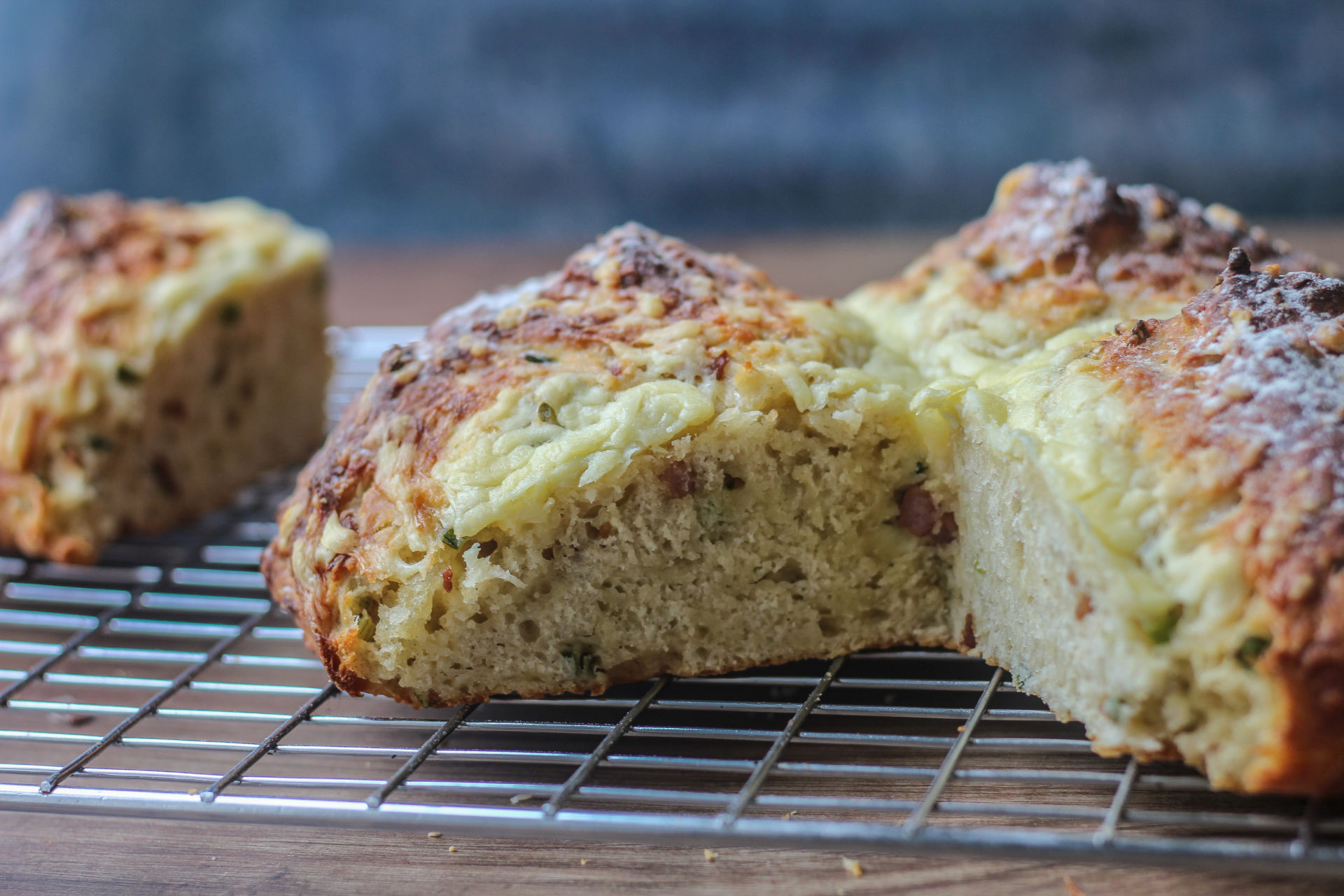 Bacon, Cheese and Spring Onion Soda Bread Baker Jo