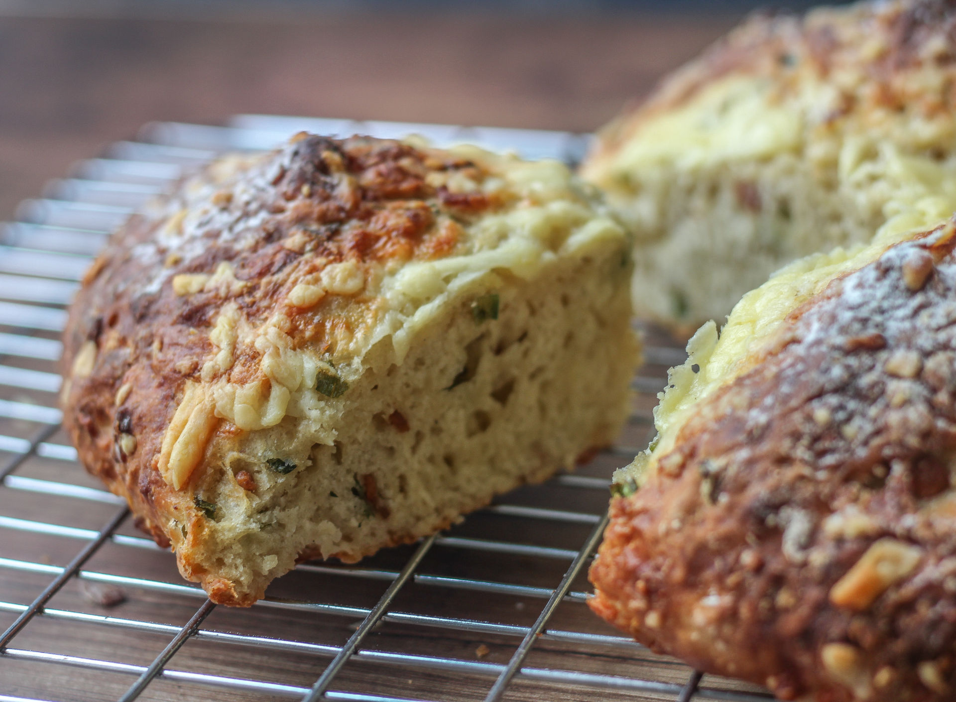 Bacon, Cheese and Spring Onion Soda Bread Baker Jo