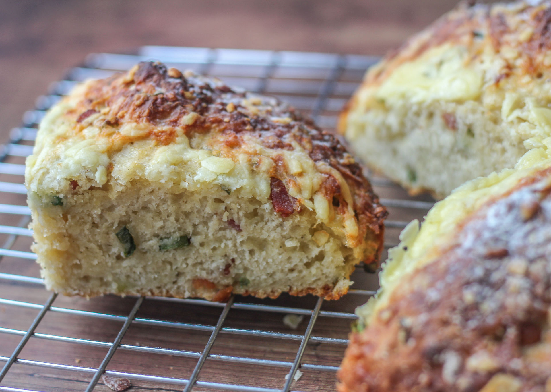 Bacon, Cheese and Spring Onion Soda Bread Baker Jo