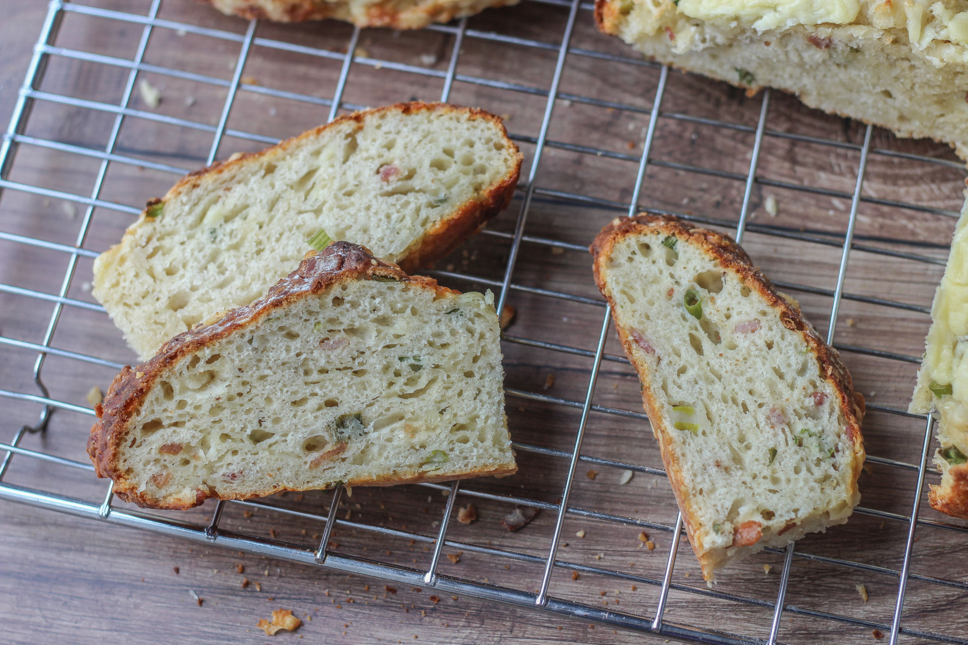 Bacon, Cheese and Spring Onion Soda Bread Baker Jo