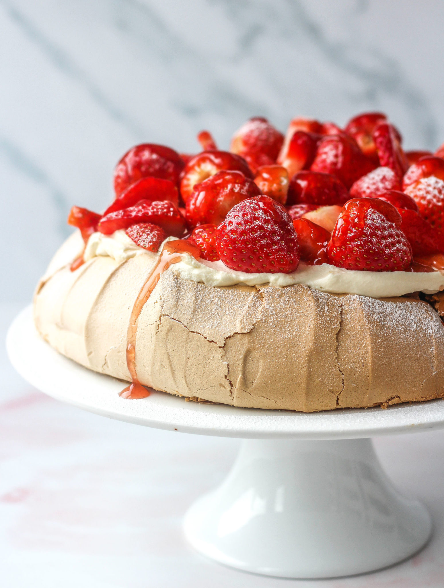 Strawberry Pavlova - Baker Jo