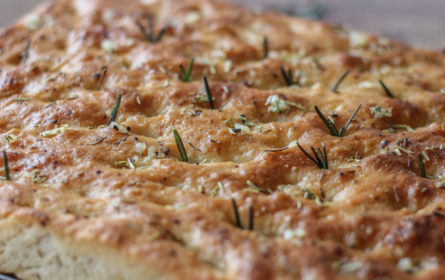 Garlic and Rosemary Focaccia Baker Jo