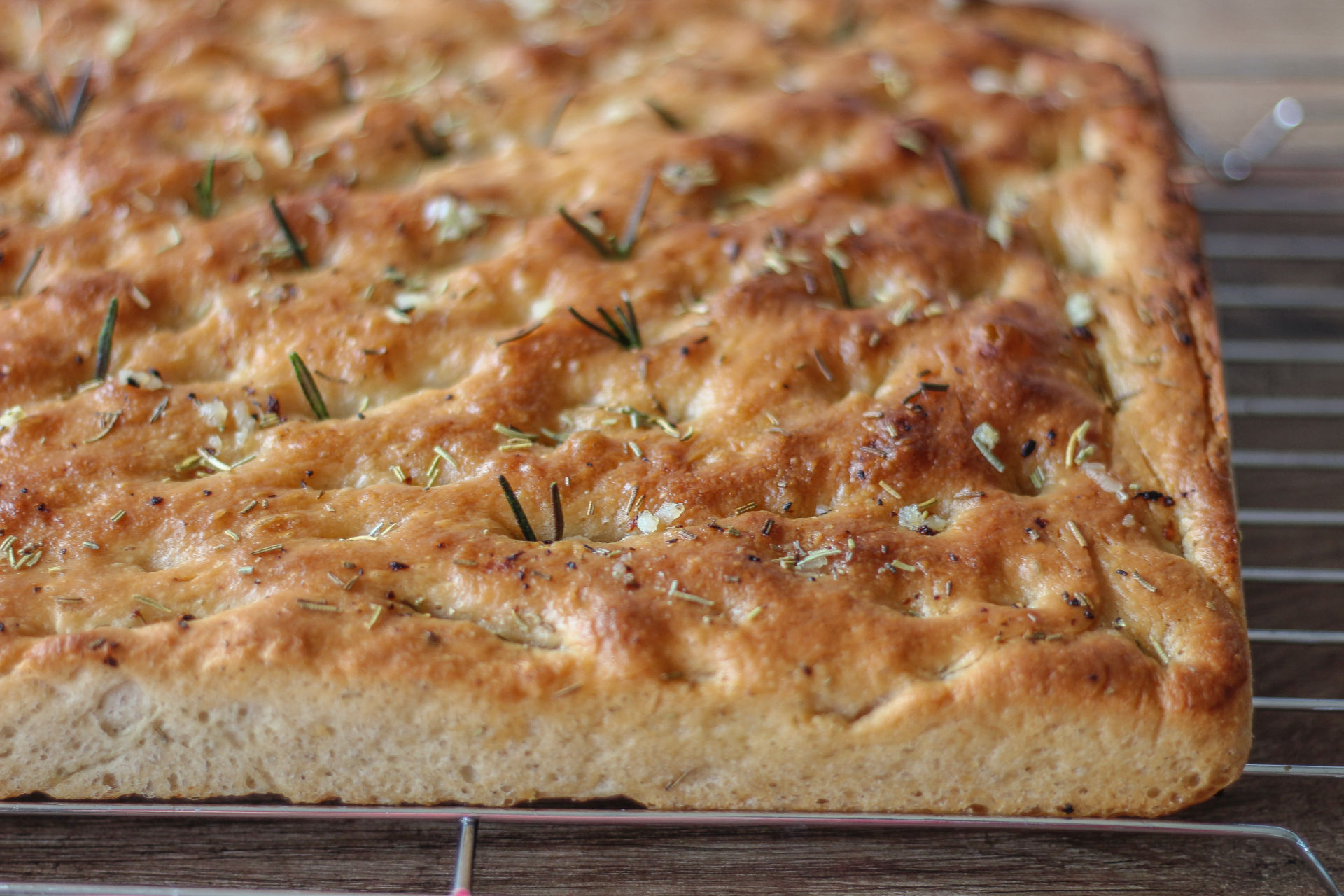 Garlic and Rosemary Focaccia Baker Jo