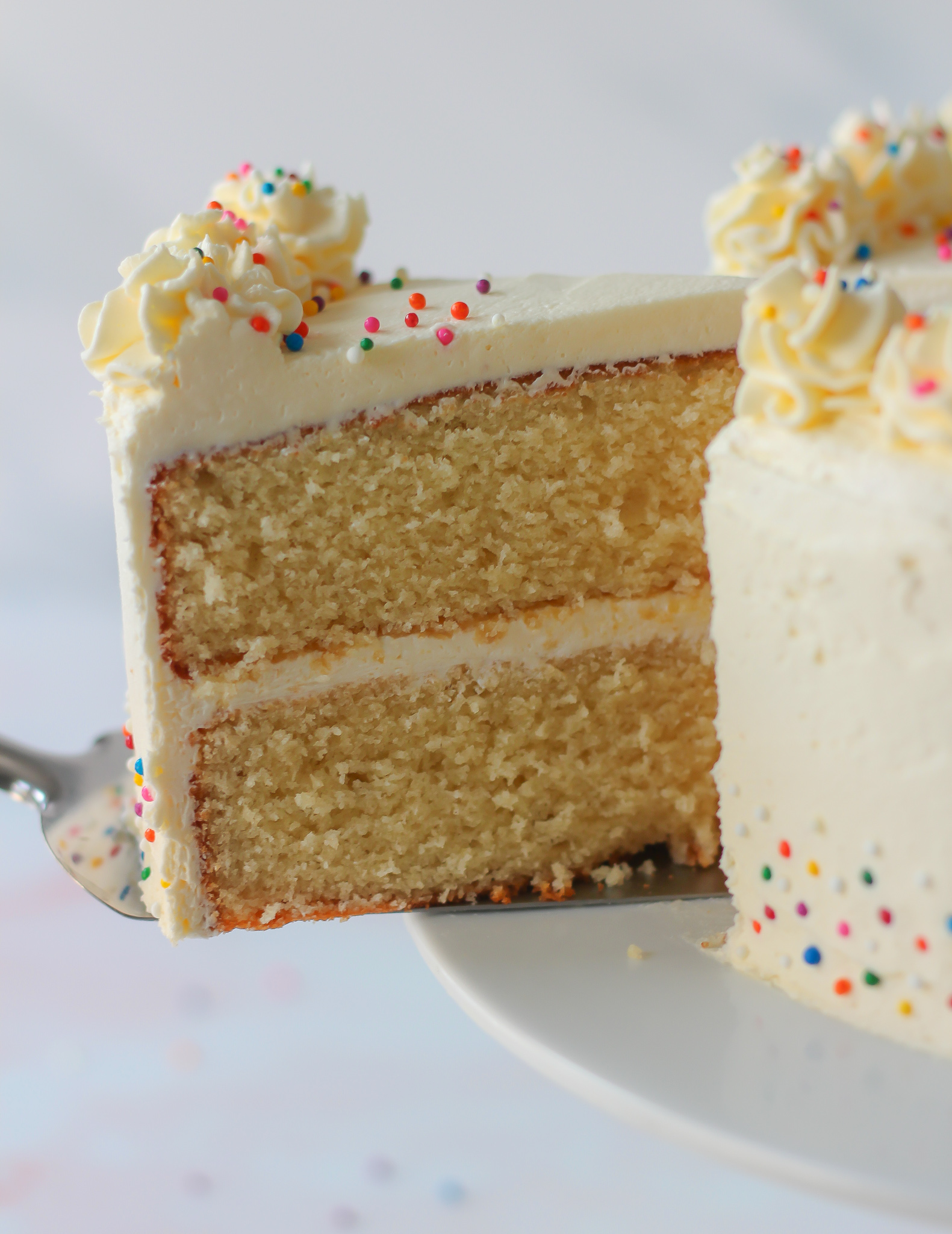 Vanilla Layer Cake with Vanilla Buttercream - Baker Jo