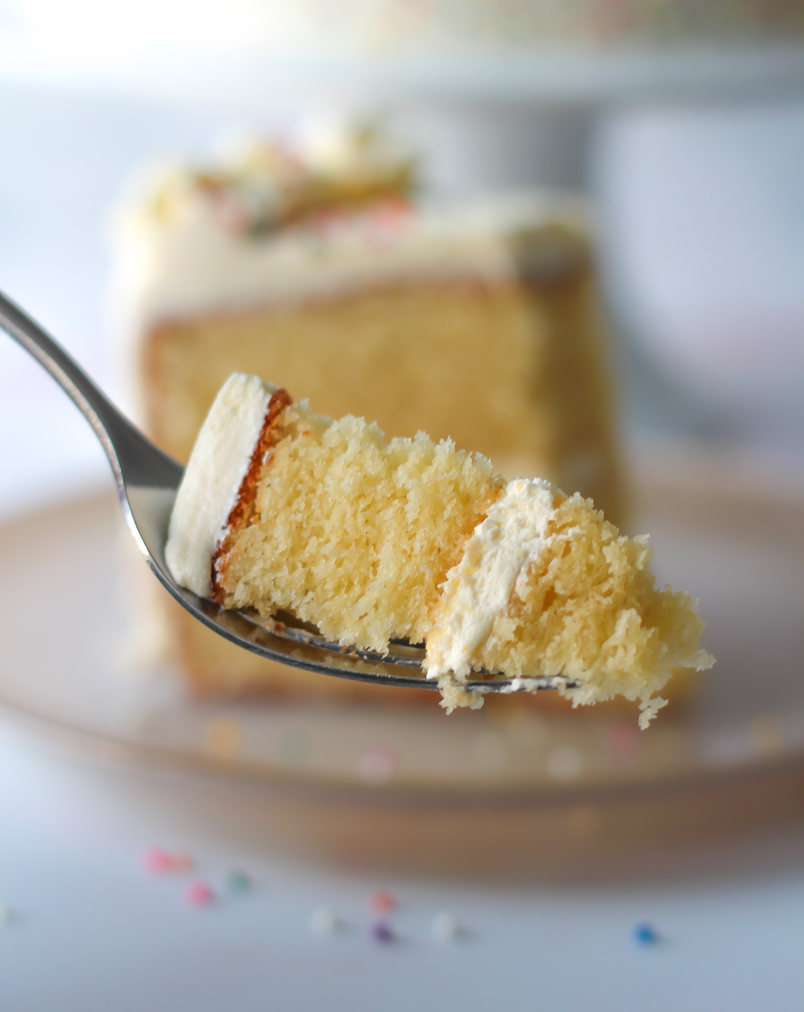 Vanilla Layer Cake with Vanilla Buttercream - Baker Jo