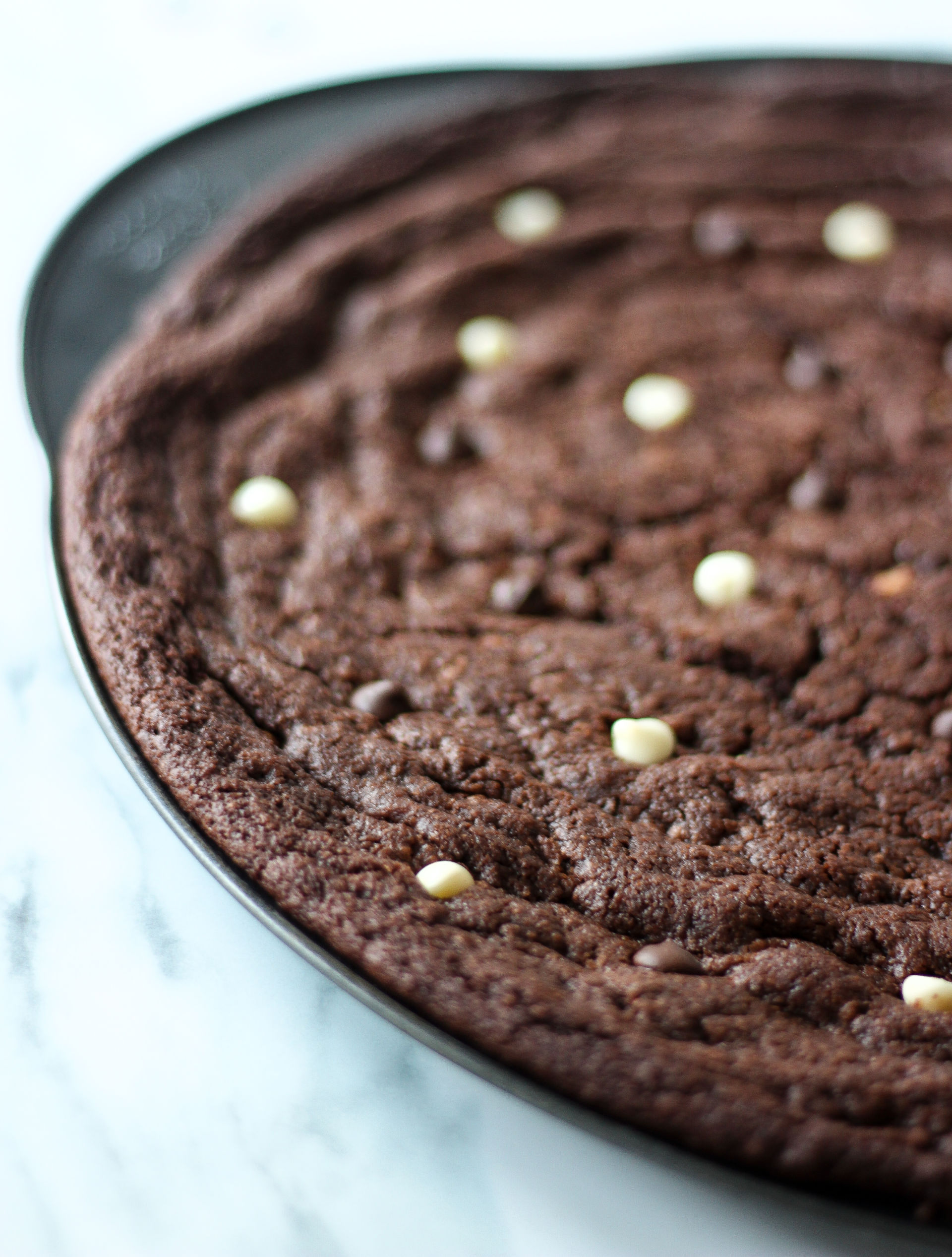 Triple Chocolate Chip Cookie Pizza Baker Jo