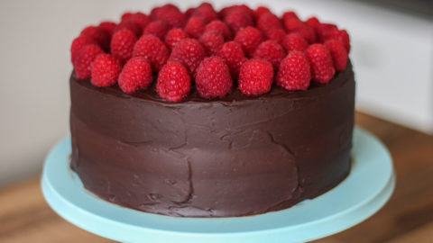 Chocolate Raspberry Mousse Cake – The Cozy Plum