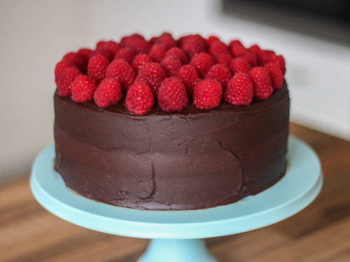 Chocolate Raspberry Sheet Cake (Gluten-Free) • The Heritage Cook ®