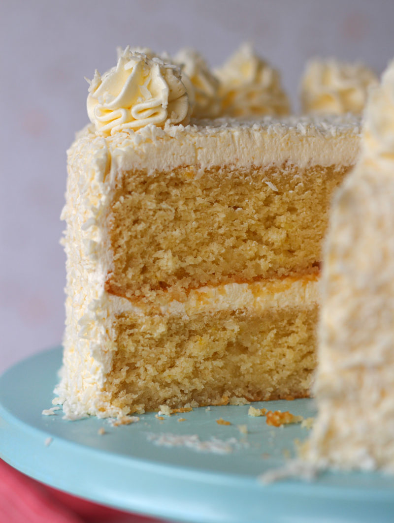 Lemon Coconut Layer Cake - Baker Jo