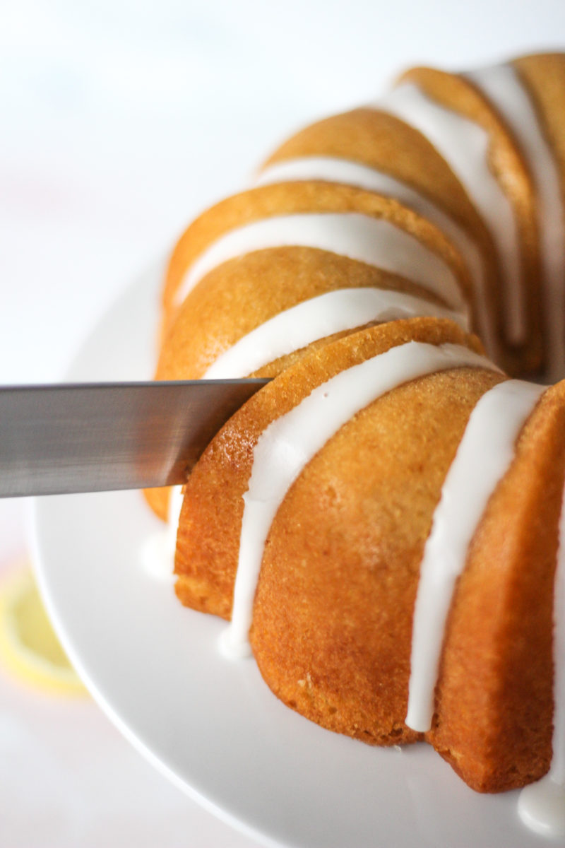 Lemon Drizzle Bundt Cake - Baker Jo